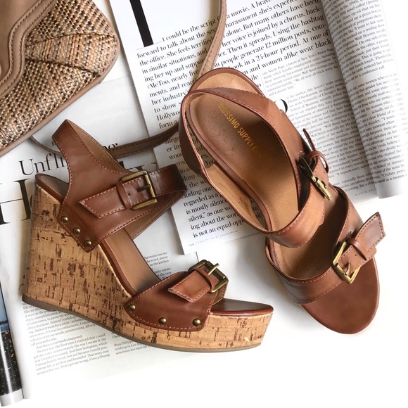 Mossimo Supply Co. Shoes - Mossimo Supply Co Target Strappy Buckle Wedges
